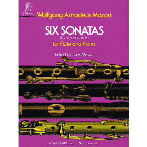 Mozart Six Sonatas, KV 10-15 for Flute and Piano 50334530