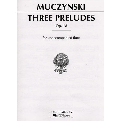 Muczynski Three Preludes, Op. 18 for Unaccompanied Flute 50290620