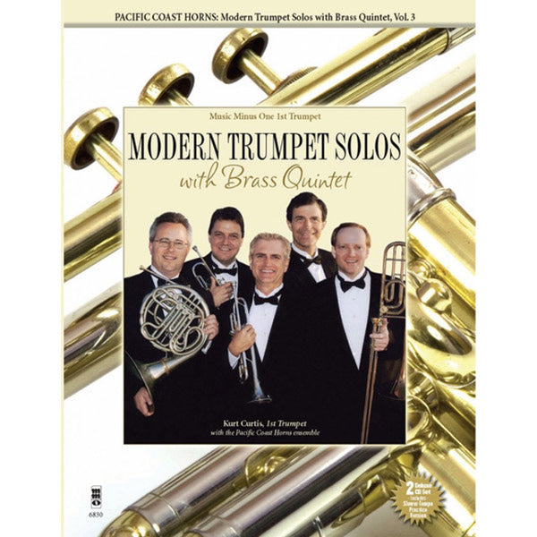 Music Minus One : Modern Trumpet Solos With Brass Quintet Vol3 -Pacific Coast Horns [400787]