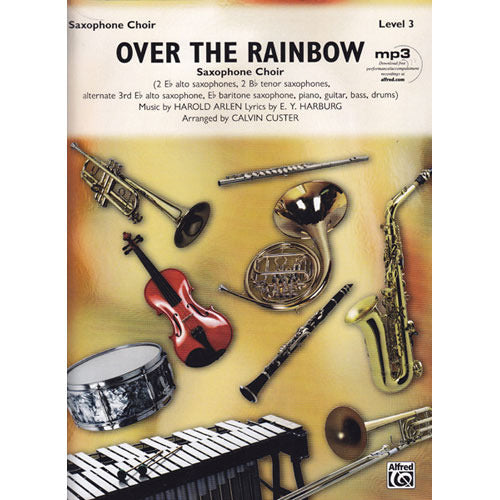 Over the Rainbow for Saxophone Choir with jazz rhythm section [31495]