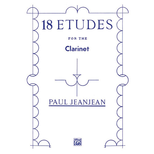 P. JeanJean 18 Etudes for the Clarinet [00-651]