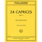 Paganini 24 Caprices, Opus 1 for Violin Solo (Galamian) [IMC2292]