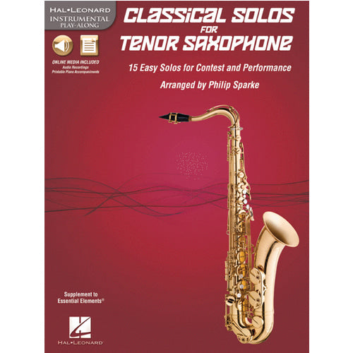 Philip Sparke Classical Solos for Tenor Saxophone(15 Easy Solos for Contest and Performance) [842547]