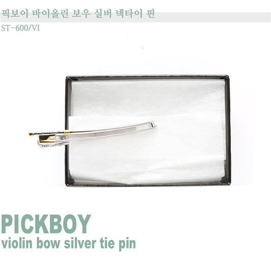Pickboy Violin Bow Silver Tie Pin ST-600T/VI