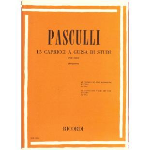 Pasculli -15 Capricci a giunsa di studi per oboe [50082510]