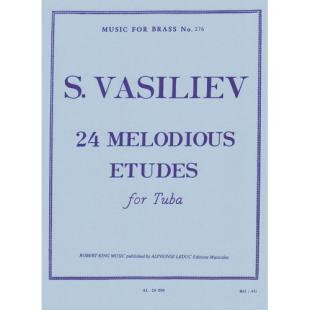 S. Vasiliev 24 Melodious Etudes for Tuba [AL28599]