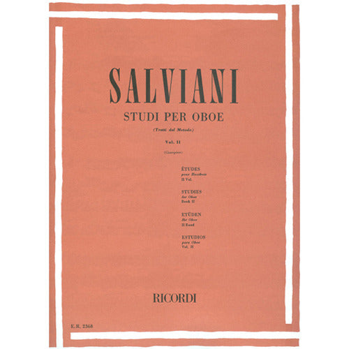 Salviani Oboe Etudes Volume II [50013040]