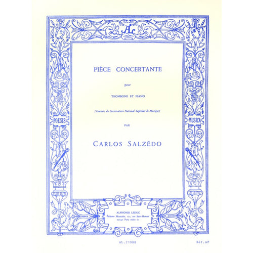 Salzedo Piece Concertante For trombone and piano [AL21988]