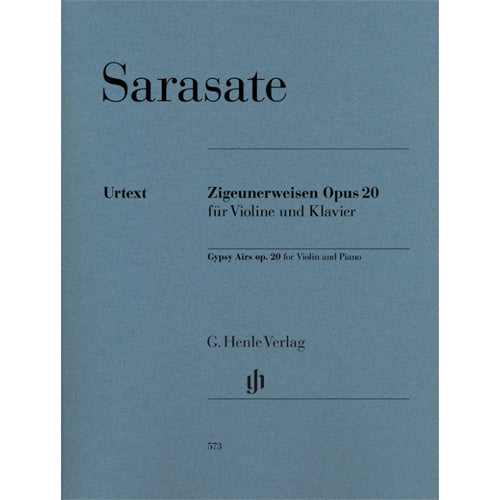 Sarasate Gypsy Airs Op. 20 for Violin and Piano [HN573]