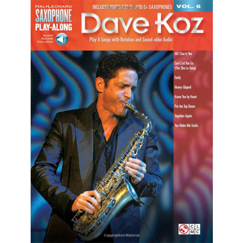 Saxophone Play-Along Volume 6 - Dave Koz [118292]