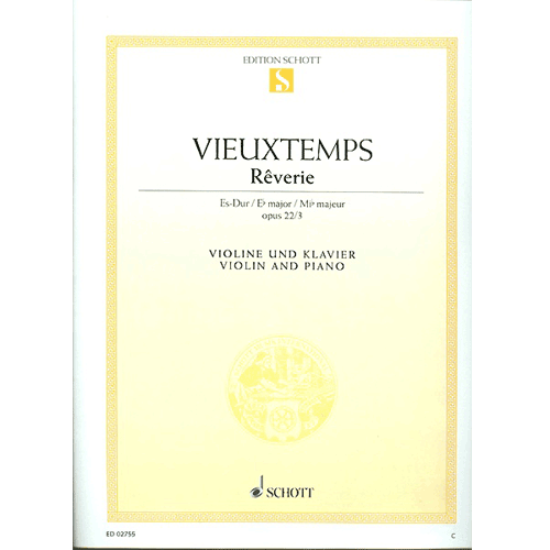 Vieuxtemps: Reverie in Eb major, Op. 22, No. 3 for Violin and Piano [ED02755]