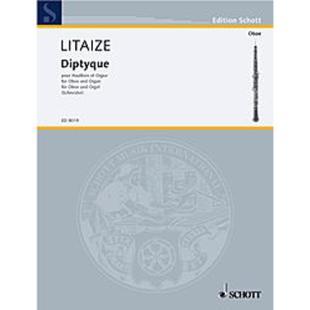 Gaston Litaize- Diptyque- oboe and organ [ED8019]