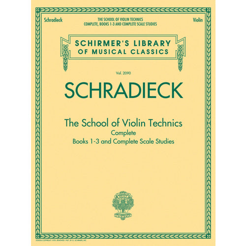 Schradieck The School of Violin Technics Complete [50490033]