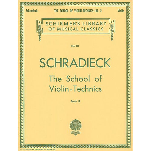 Schradieck The School of Violin Technics, Book 2 50255390