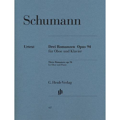 Schumann Three Romances for Oboe and Piano, Op. [94 HN427]