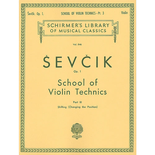 Sevcik School of Violin Technics Op. 1 - Book 3 [50256640]