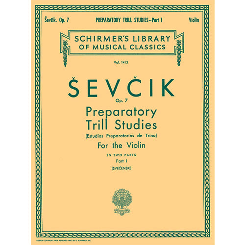 Sevcik Violin Preparatory Trill Studies, Op. 7 - Book 1 [50259070]