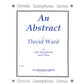 David Ward - An Abstract for Alto Saxophone and Piano [3773701]
