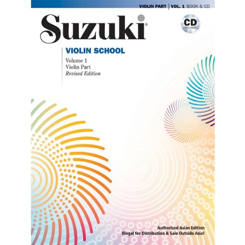 Suzuki Violin School Violin Part, Volume 1 (Book & CD) - Asian Edition [49292]
