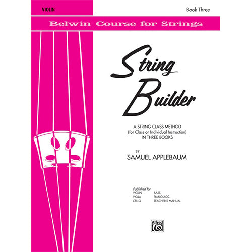 Violin String Builder, Book 3 By Samuel Applebaum [EL01556]