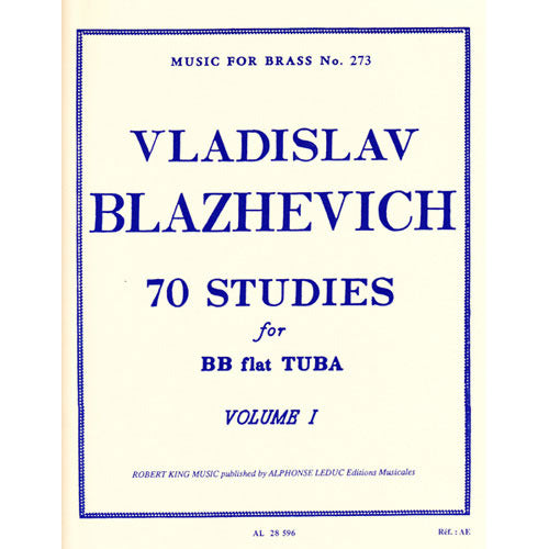 Vladislav Blazhevich 70 Studies for BBb Tuba, Volume 1 [AL28596]