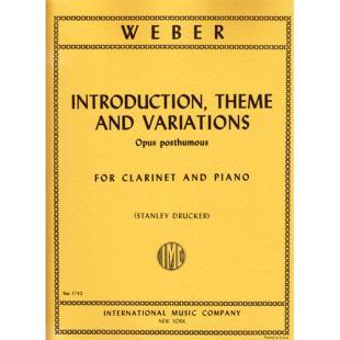 Weber Introduction, Theme and Variations (Op. posth.) (Drucker) [IMC1742]